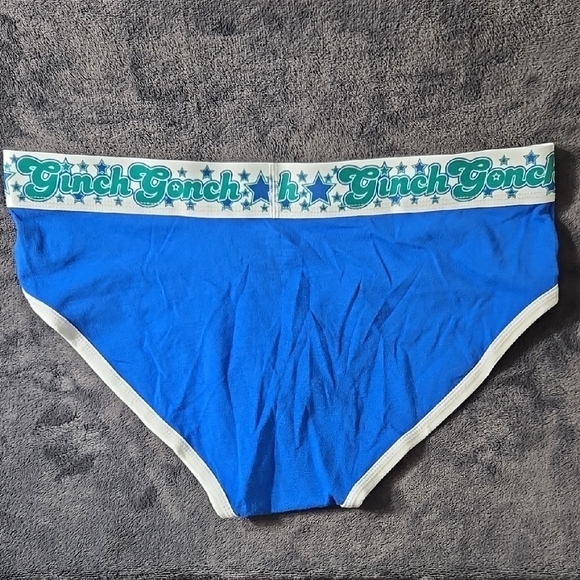 Vintage Ginch Gonch Blue and Green Briefs - Picture 3 of 3